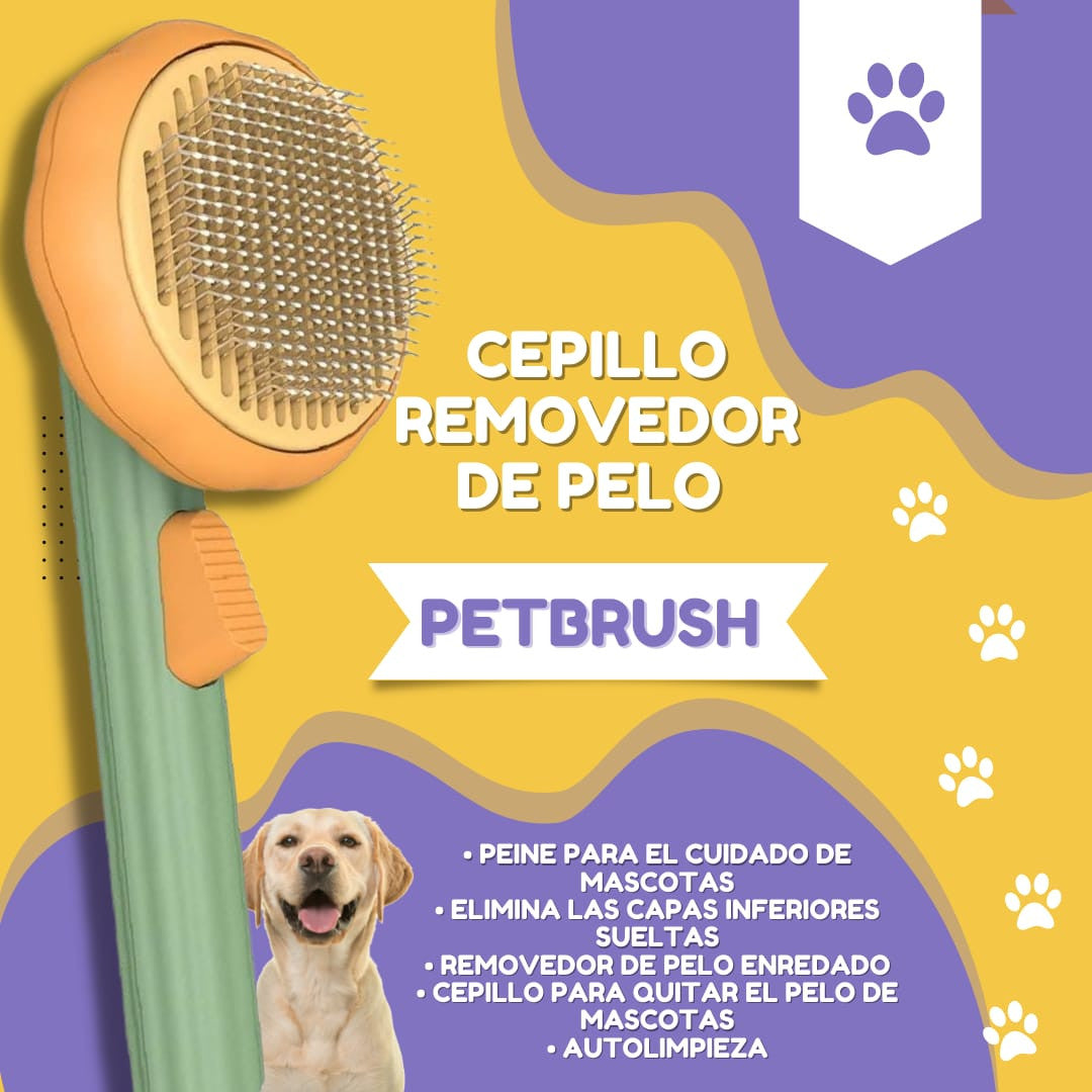 CEPILLO REMOVEDOR DE PELOS MASCOTA