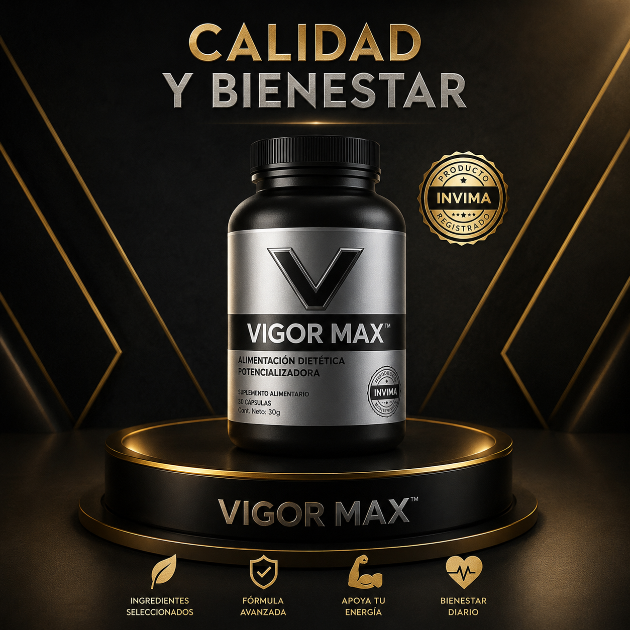 “Vigor Max: energía y vitalidad para tu día a día.”