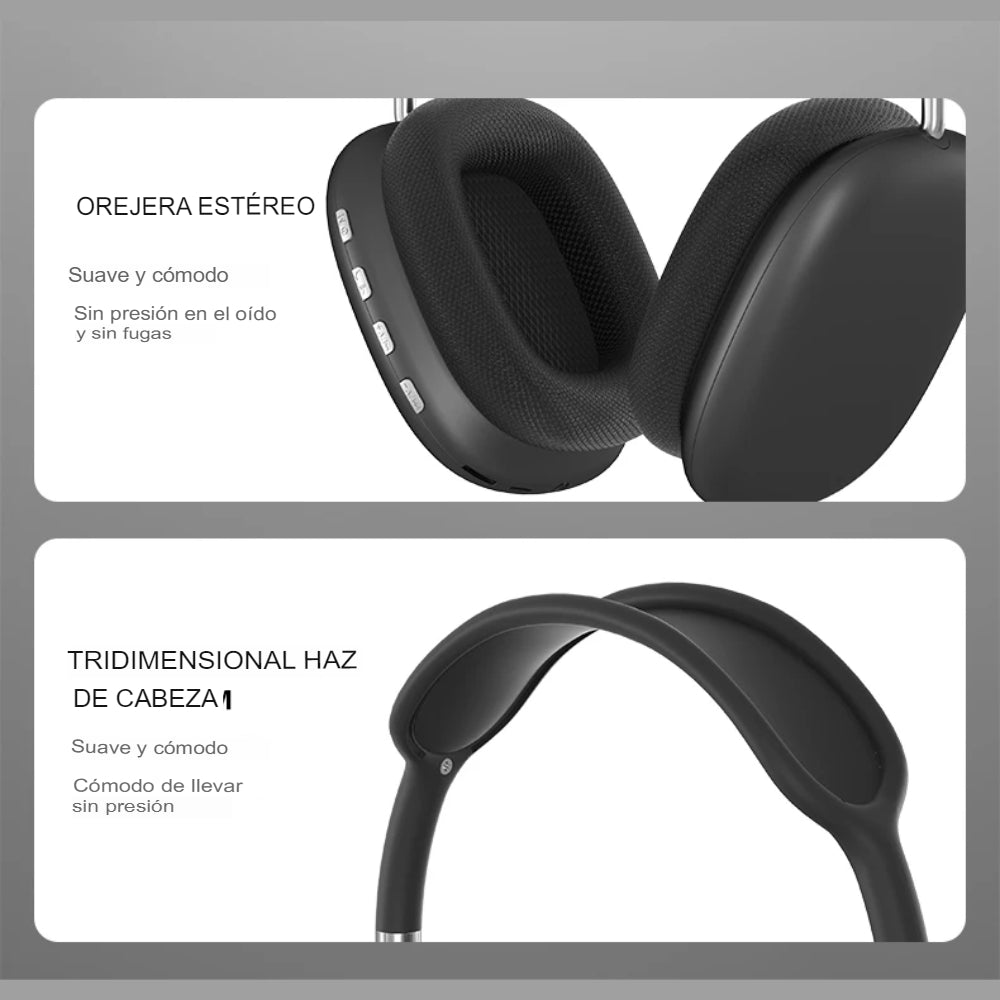 Audifonos Bluetooth Over Ear Diadema Estereo P9