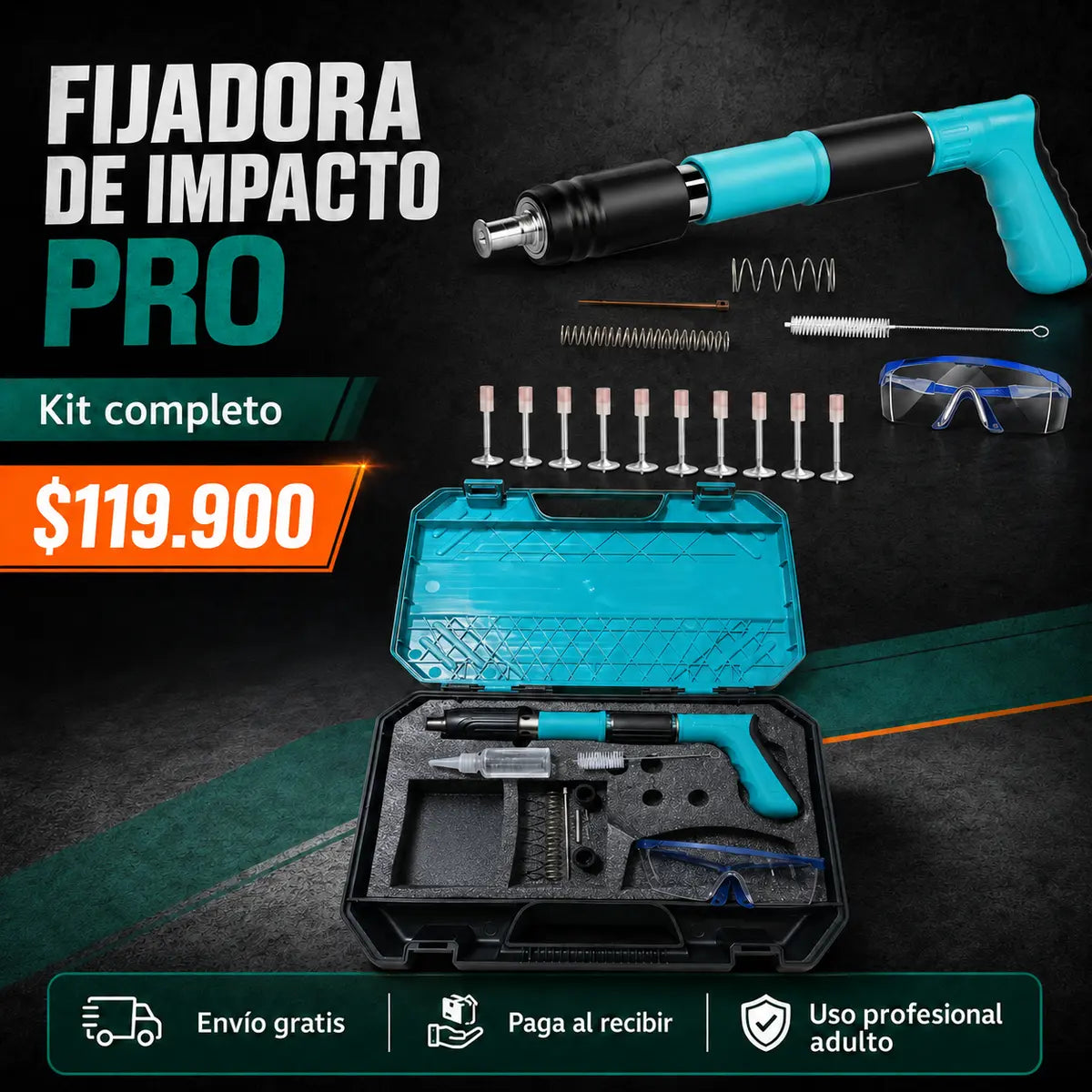 Pistola Fijadora Impacto Pro - presentación principal