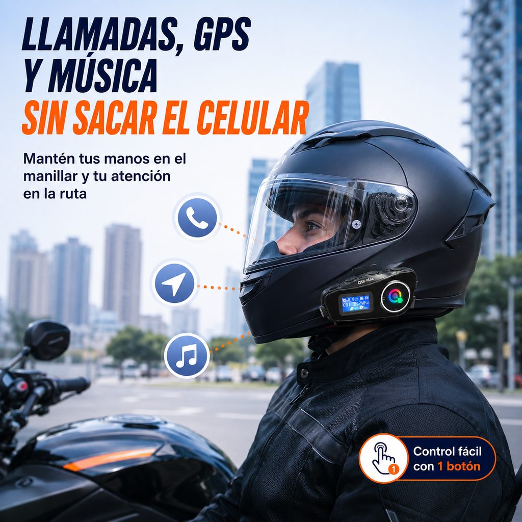 Q58 Max llamadas GPS y música sin sacar el celular