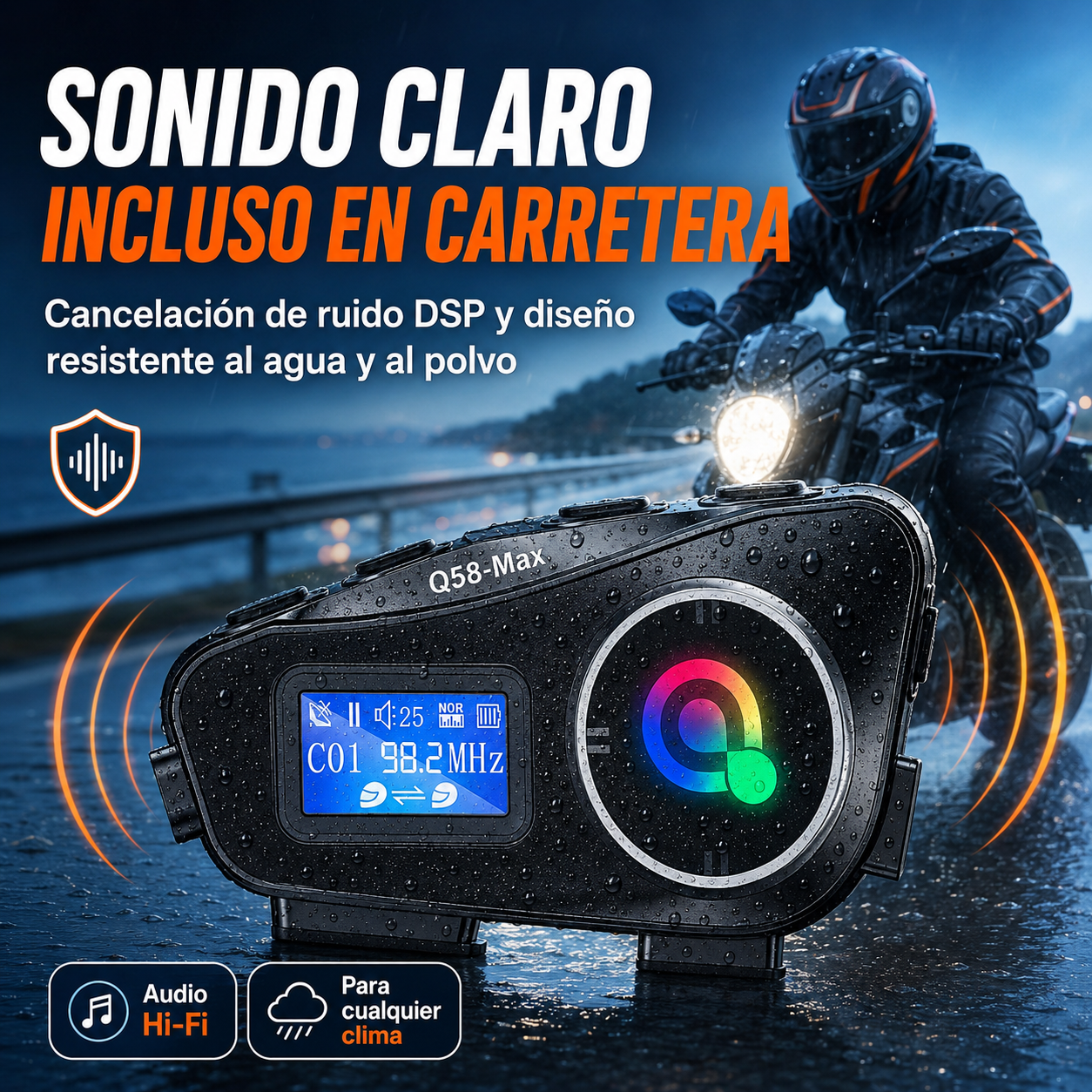 Q58 Max sonido claro con reducción de ruido DSP